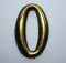 Цифра дверного номера "0" золото самоклеющ h=5 см.(3000/100)